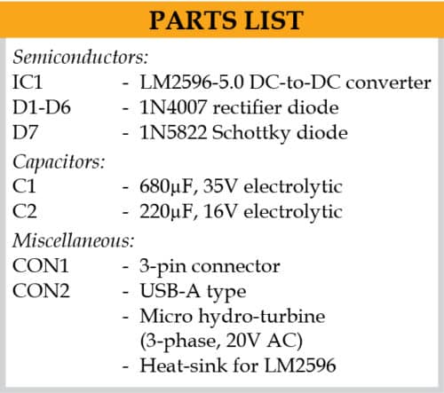 Hydropower Generation Circuit Components